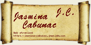 Jasmina Cabunac vizit kartica